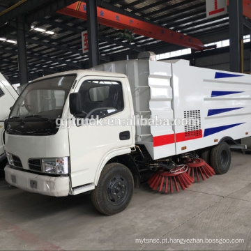 Caminhão da vassoura de estrada de 6cbm Dongfeng com tanque da poeira, tanque de água, tanque da sução